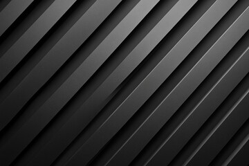 Obraz premium Dark deep black dynamic abstract vector background with diagonal lines, a gradient from light to deep black, and geometric shapes for an abstract design. Vector illustration style