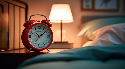 Naklejka premium clock red alarm