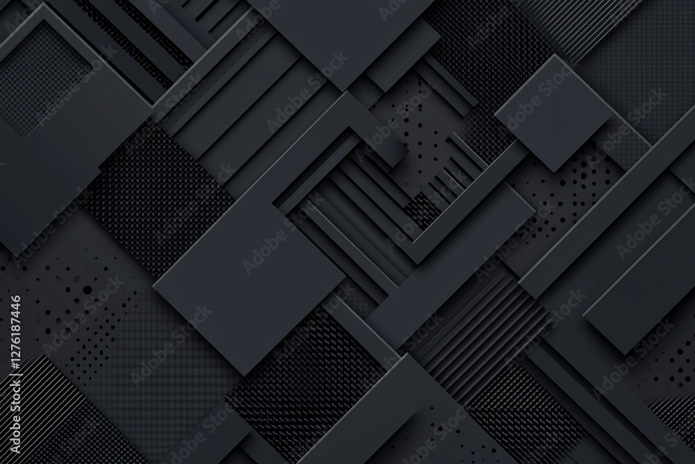Poster dark deep black dynamic abstract vector background with diagonal lines, a gradient from light to dee