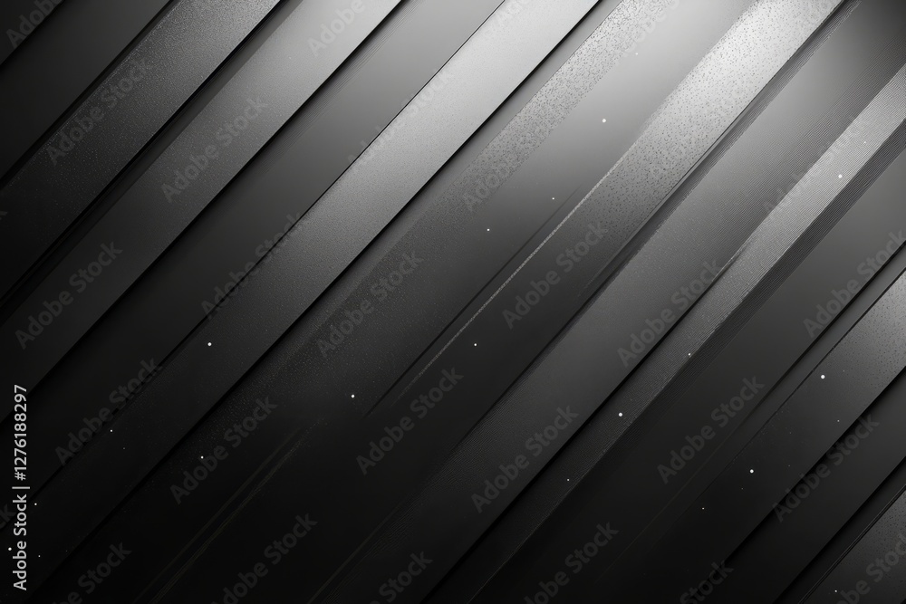 Poster dark deep black dynamic abstract vector background with diagonal lines, a gradient from light to dee