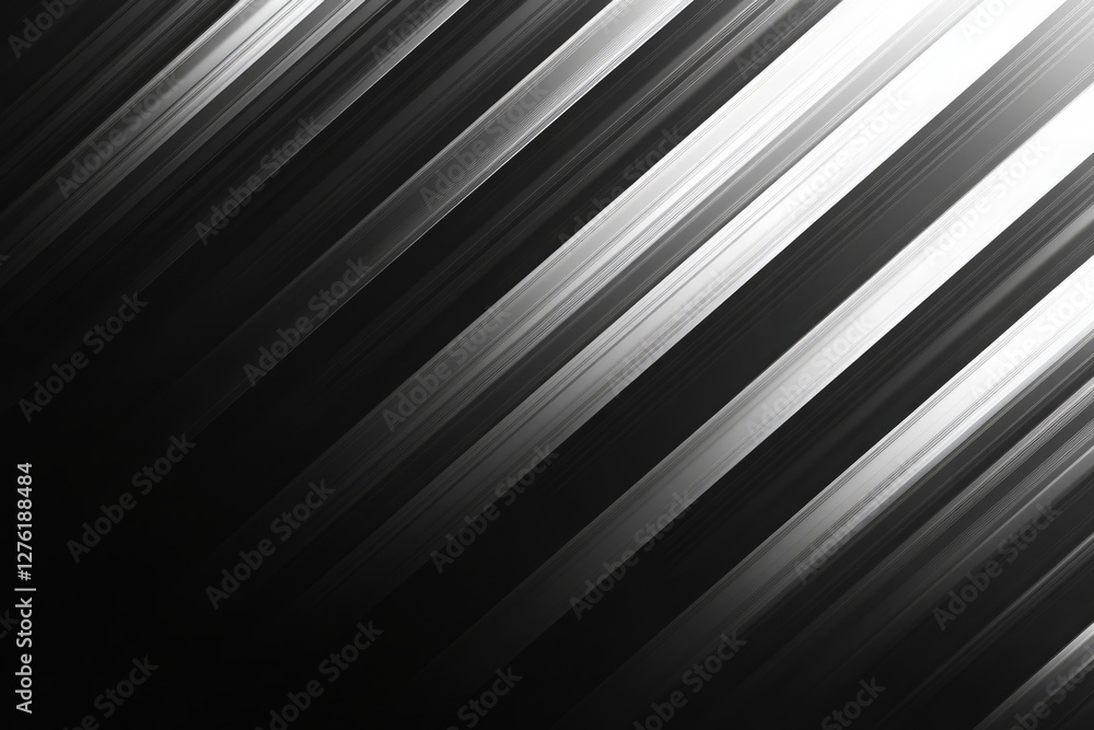 Poster dark deep black dynamic abstract vector background with diagonal lines, a gradient from light to dee