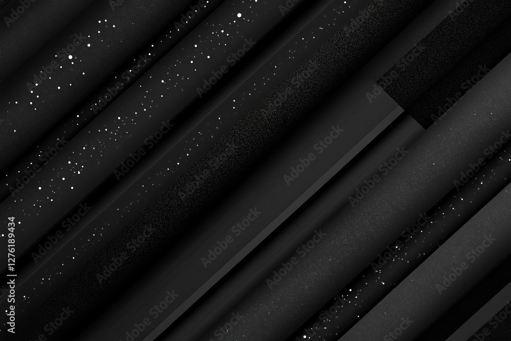 Poster dark deep black dynamic abstract vector background with diagonal lines, a gradient from light to dee