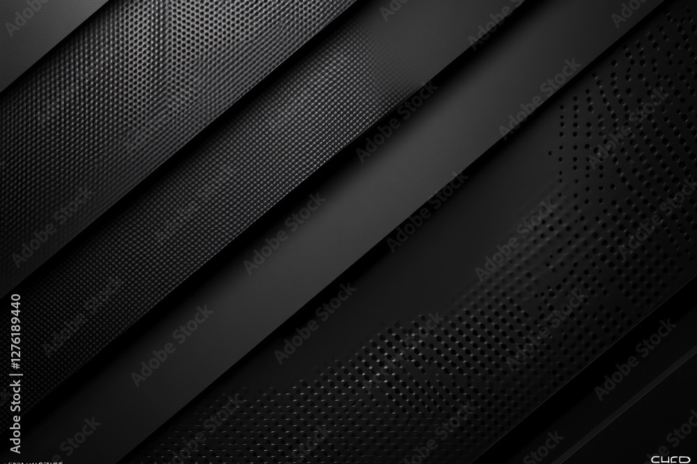 Poster dark deep black dynamic abstract vector background with diagonal lines, a gradient from light to dee