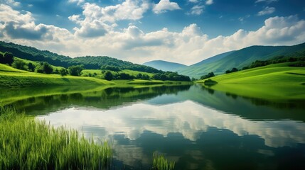 serene green gradients