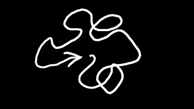 Creative hand-drawn scribble effect animations with alpha channel. Add a unique touch to your projects