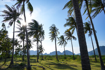 Obraz premium View of Sam Roi Yot National Park, Pran Buri District, Prachuap Khiri Khan Province, Thailand