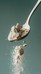 Cocoa powder in spoon