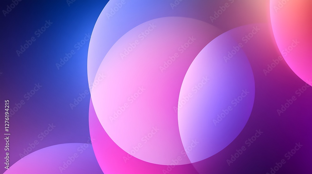 Poster abstract gradient circles background design