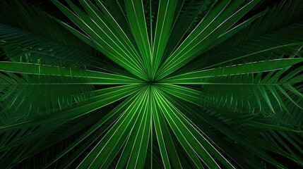 tree palm leaves pattern