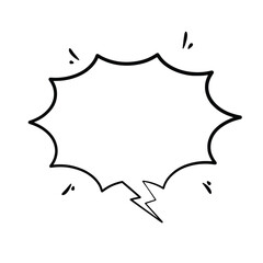 Versatile Line Art Speech Bubbles for Creative Projects