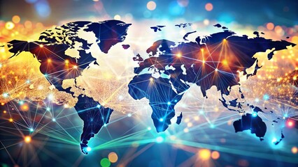 Global Business Intelligence: Big Data Analytics & World Map Network Connections Bokeh