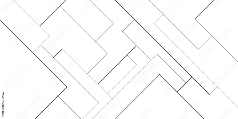 Poster abstract isometric geometric lines pattern, white and black abstract gradient geometric background. 