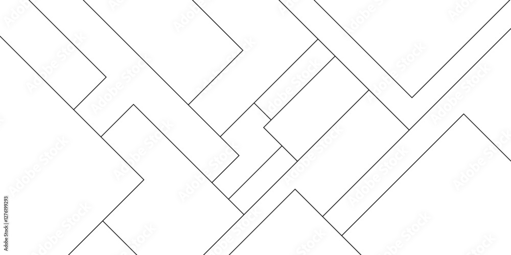 Poster abstract isometric geometric lines pattern, white and black abstract gradient geometric background. 
