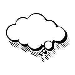 Line Art Speech Bubbles with Outline Shadows for Creative Designs