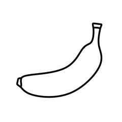 vector illustration of banana with line design