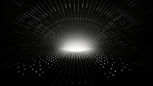illuminati spotlight on black background