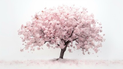 Obraz premium bloom tree on white