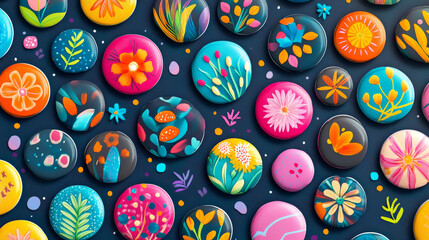 Badges shop product sale best price stickers advertising tag seamless pattern background discount promotion vector illustration.