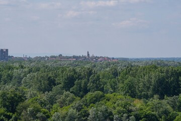 View of the city of Belgrade. Beautiful landscape.