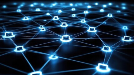 global network connection digital technology data communication