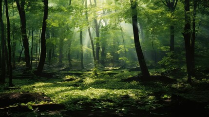 Obraz premium light leaves sun