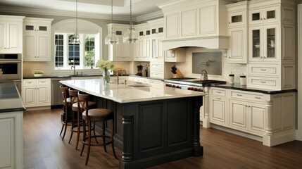 detailing kitchen white cabinets