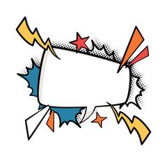 Bold and Bright Speech Bubbles in Pop Art Style