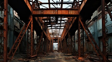 Obraz premium urban building metal