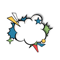 Bold and Bright Speech Bubbles in Pop Art Style