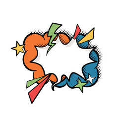 Bold and Bright Speech Bubbles in Pop Art Style