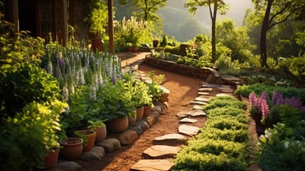 Obraz premium cilantro herbal plants