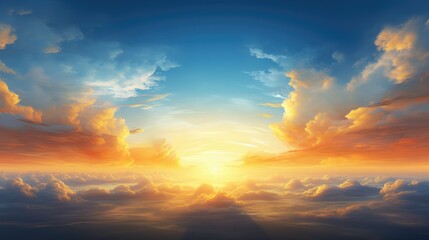 Fototapeta premium peaceful background blue and gold