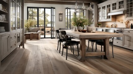 Obraz premium table washed wood