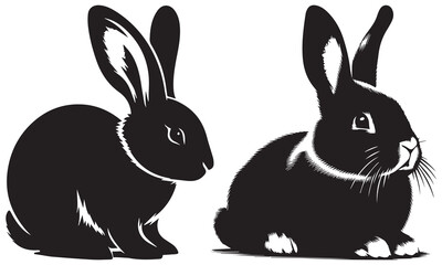 vector illustration of a rabbit