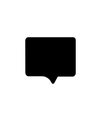 black speech bubble
