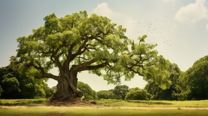 Fototapeta premium park tree timeline