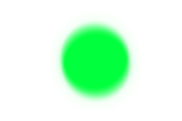 Blurred gradient circle glowing light isolated on transparent background, 