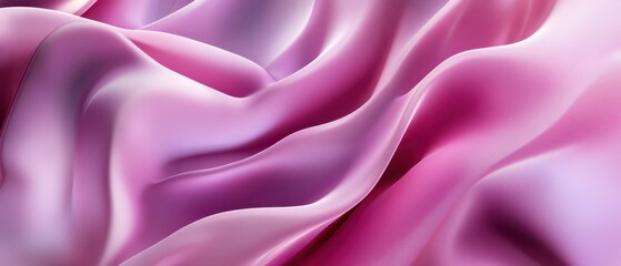 Obraz premium Soft magenta velvet folds, luxurious texture, rich minimalist feel