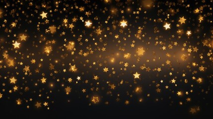 multiple gold star transparent background