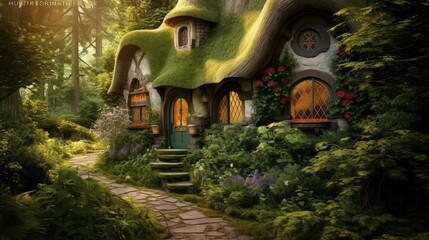 seclusion small house in woods