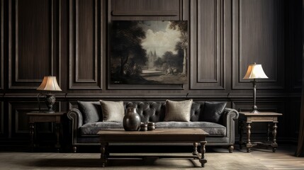 character dark wood panel