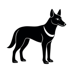 Minimalist Dingo Silhouette Vector Illustrations