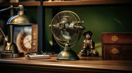 metal desk fan