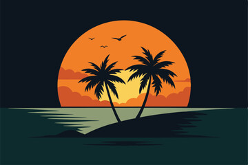 palm tree on the beach