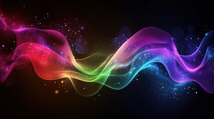 Fototapeta premium colorful abstract wave background