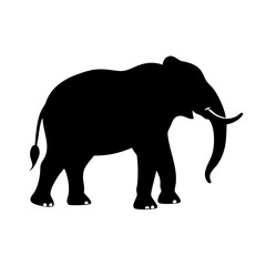 Wildlife Conservation Symbol: Elephant Graphic Vector"