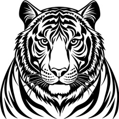 Customizable Tiger Vector Art for Logos and Branding
