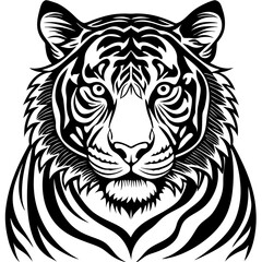 Customizable Tiger Vector Art for Logos and Branding