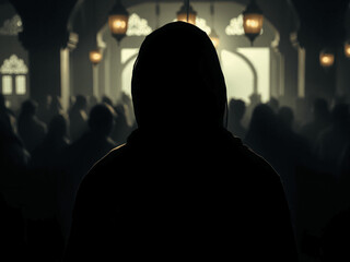 Ramadan vibe illustration background, dates, pattern,  gift