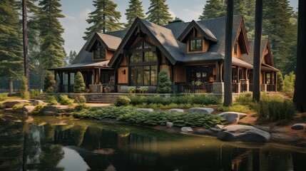 Obraz premium bungalow craftsman house